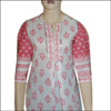 White with pink color combination Kurthi - N12 - Click here to View more details about this Product